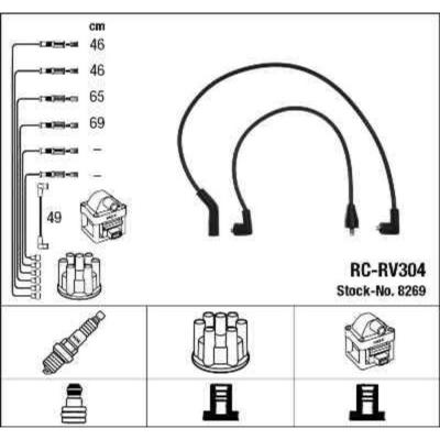 NGK Fils de bougies / Faisceau d'allumage 8269 HONDA PRELUDE