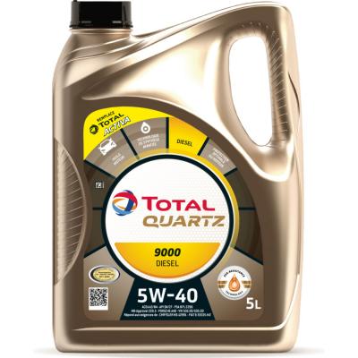 Huile Moteur 9000 Die 5w40 5l Total - La Bouteille De 5l