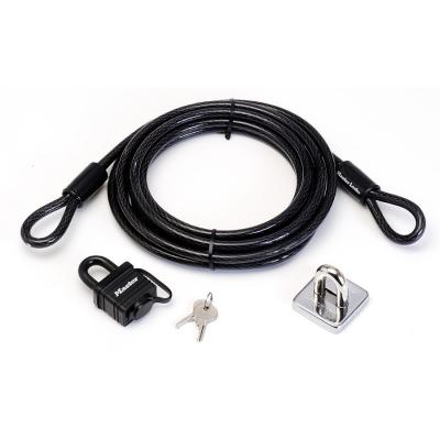 Cha&icirc;ne antivol et cadenas, L.4.5 m x Diam.11 mm