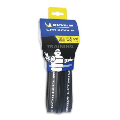 Pneu route 700x25 ts michelin lithion 2 gris fonce (25-622)