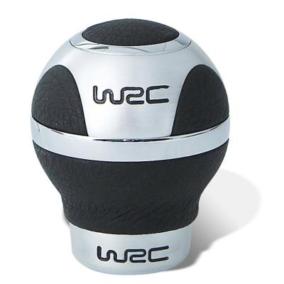 WRC 007303 Pommeau de Vitesse - 3 Faces Aluminium et Cuir Noir
