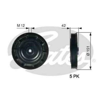 Poulie damper/vilebrequin GATES TVD1116 (X1)
