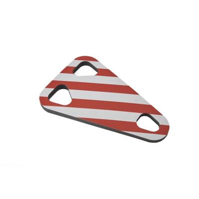 Mousse de protection porte-v&eacute;los Mottez rouge et blanc (unit&eacute;)