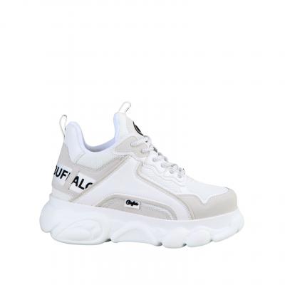 Buffalo pour femme. Trainers CLD Chai Street low white, beige -Platfor