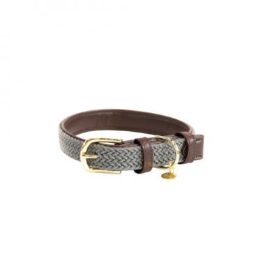 Kentucky Dogwear Collier pour chien en nylon plaqu&eacute; - Grey