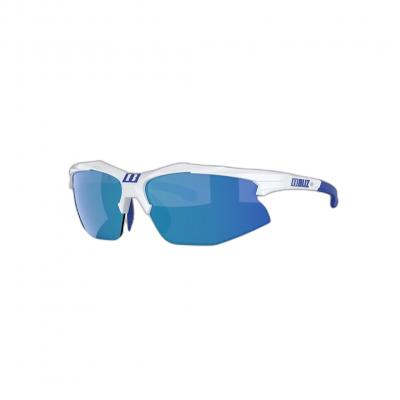 Bliz Hybrid Sunglasses Blanc Smoke With Blue Multi/CAT3