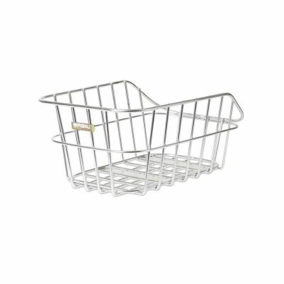 Basil panier de v&eacute;lo Centoderri&egrave;re 20 litres argent