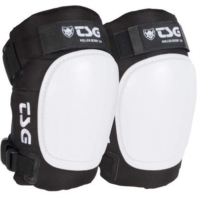 TSG TECHNICAL SAFETY GEAR Genouill&egrave;res roller derby 3.0 noir S Blanc