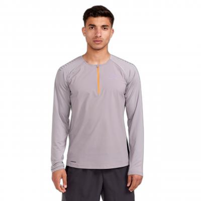 Maillot manches longues craft pro trail wind gris