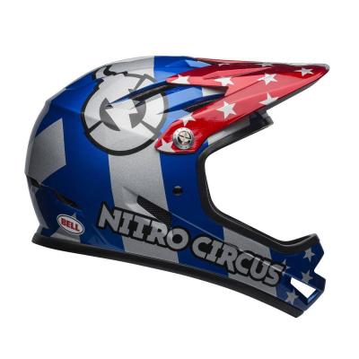 Casque Bell Sanction Nitro Circus - Gris / Rouge / Bleu - Xs