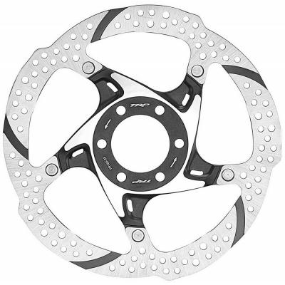 Disque de frein 6 trous TRP TR33 noir/argent- 180mm