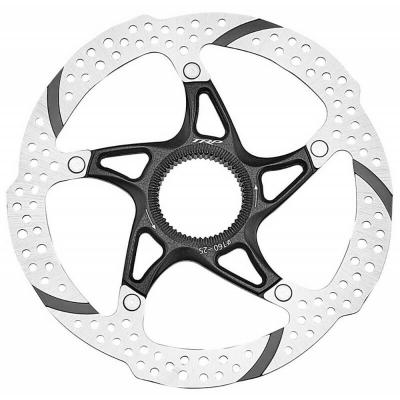 Disque de frein Centerlock TRP TR25 noir/argent- 180mm