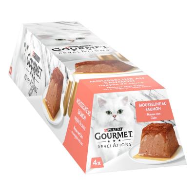 Lot Gourmet Revelations Mousseline 24 x 57 g pour chat - saumon
