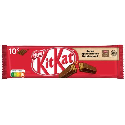 NESTLE Kitkat Gaufrettes enrob&eacute;es de chocolat au lait - 10x 41,5 g