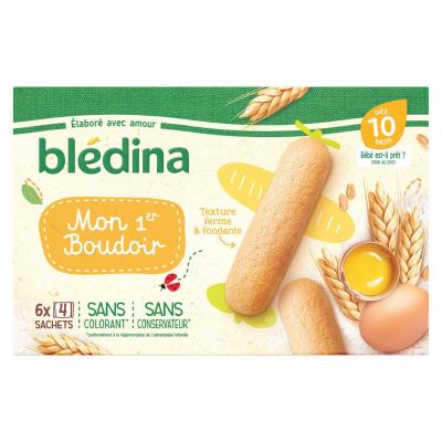 Biscuits B&eacute;b&eacute; D&egrave;s 10 Mois Boudoir Bledina - Le Paquet De 6 Sachets