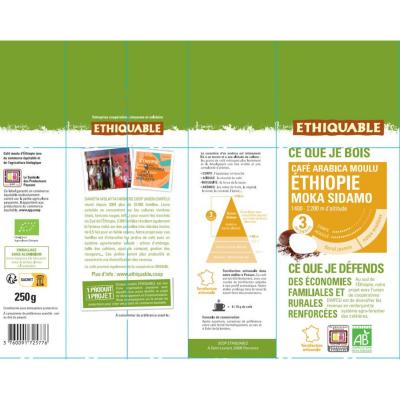 Caf&eacute; Moka Ethiopie Kivu MOULU bio & &eacute;quitable