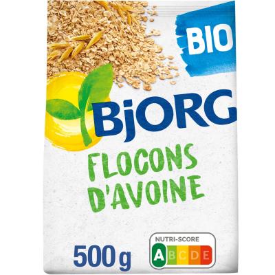 C&eacute;r&eacute;alesFlocon Avoine Nature Bio Bjorg - Le Paquet De 500 G