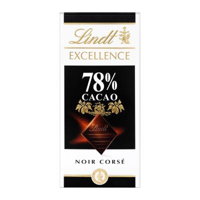 Lindt 4 Tablettes Excellence Chocolat Noir 78% 4x100g T.U