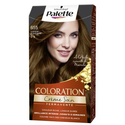SCHWARZKOPF Coloration Permantente Palette - Ch&acirc;tain Dor&eacute; 655 - 50 ml