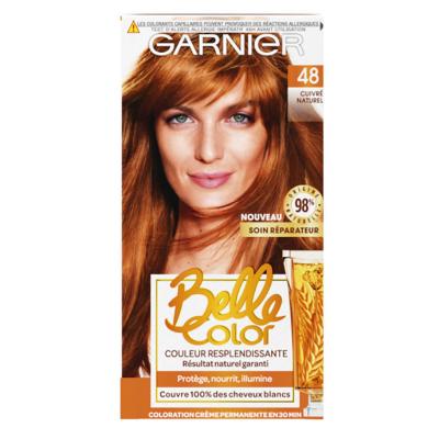 Coloration Cheveux Permanente 48 Cuivr&eacute; Naturel Belle Color - La Bo&icirc;te