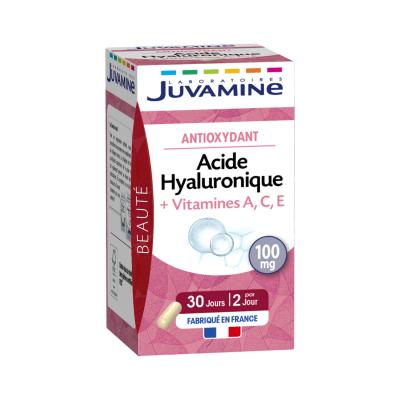 Acide Hyaluronique + Vitamines A, C, E 60 G&eacute;lules Antioxydant Juvamine