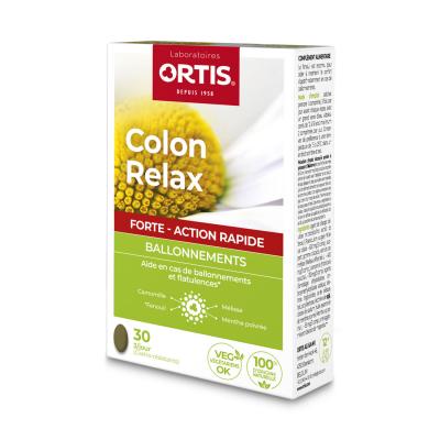 Ortis Colon Relax Forte Ballonnements 30 Comprim&eacute;s