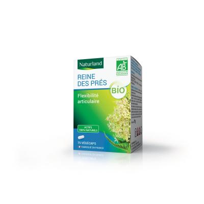 Naturland Reine des Pr&eacute;s Bio 75 V&eacute;g&eacute;caps - Bo&icirc;te 75 v&eacute;g&eacute;caps