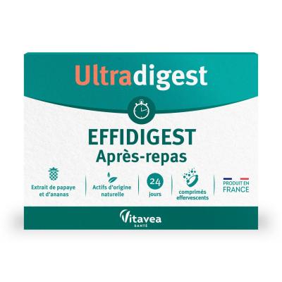 Vitavea Ultradigest Effidigest Apr&egrave;s-Repas 24 Comprim&eacute;s Effervescents