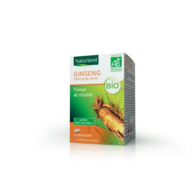 Compl&eacute;ment Alimentaire Ginseng Bio Naturland - La Bo&icirc;te De 75 G&eacute;lules