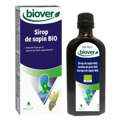 Compl&eacute;ment Alimentaire Gorge Sirop De Sapin Bio Biover - Le Flacon De 150ml
