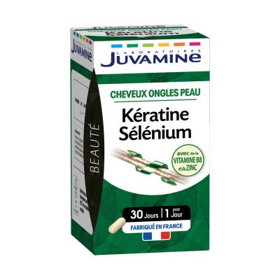 Juvamine K&eacute;ratine S&eacute;l&eacute;nium Beaut&eacute; 30 G&eacute;lules - Pot 30 g&eacute;lules