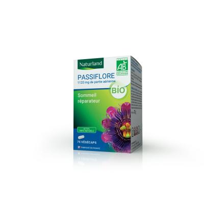 Naturland Passiflore Bio 75 V&eacute;g&eacute;caps - Bo&icirc;te 75 v&eacute;g&eacute;caps