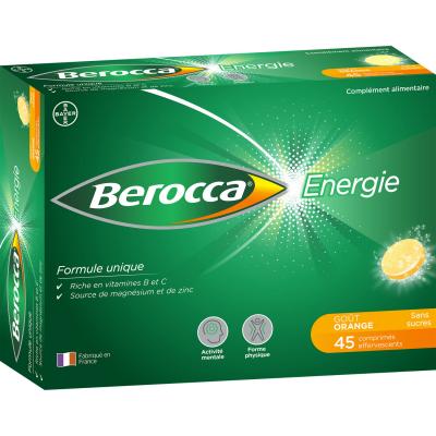 Berocca &Eacute;nergie Go&ucirc;t Orange 45 Comprim&eacute;s Effervescents
