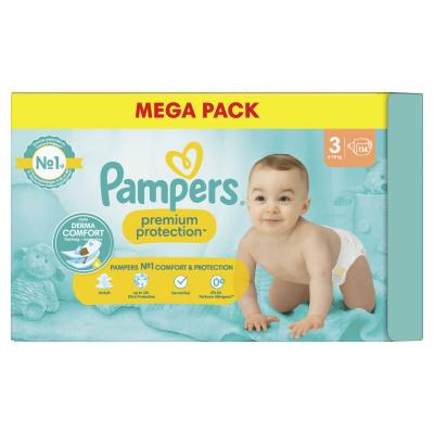 Pampers Premium Protection Taille 3 Couches x114 6 kg - 10 kg