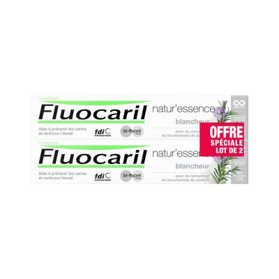 Fluocaril Natur'Essence Pack de Pasta Dental Blanqueadora 2x75ml
