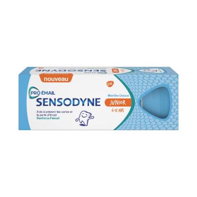Dentifrice Junior 6 &agrave; 12 Ans 50ml Pro-email Menthe Douce Sensodyne
