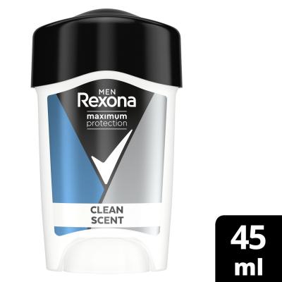 D&eacute;odorant Homme Anti-transpirant Maximum Protection Clean Scent Rexona - Le Stick De 45ml