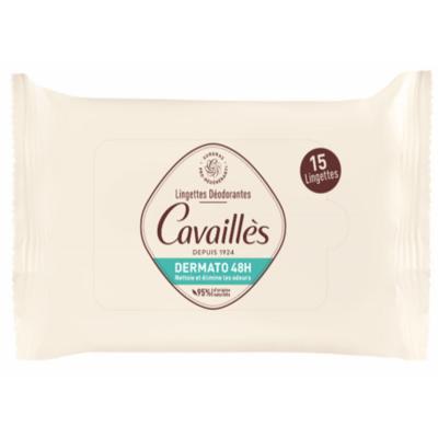D&eacute;odorant Lingettes 48h Roge Cavailles - Le Sachet De 15 Lingettes