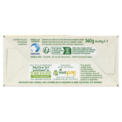 Douceurs fruit&eacute;es, pomme banane et pomme banane ananas d&egrave;s 6 mois