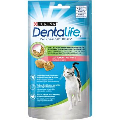 Purina DentaLife Daily Oral Care au saumon pour chat (40 g) 8 x 40 g