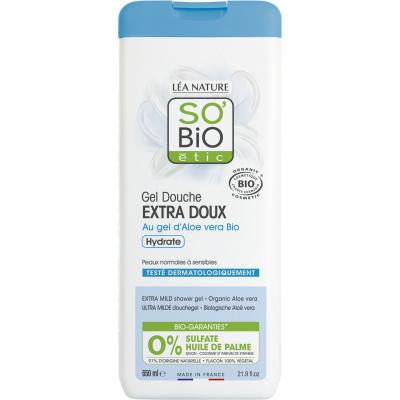 SO'BiO &Eacute;tic Gel Douche Extra-Doux &agrave; l'Aloe Vera, 650ml