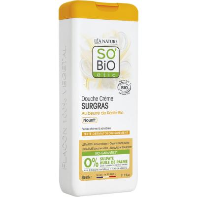 SO'BiO etic Douche Creme Surgras &agrave; l'Huile de Karite Bio 650 ml