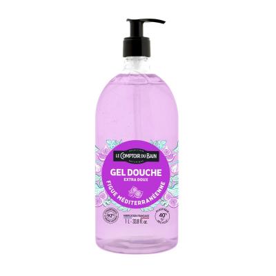 Le Comptoir du Bain Gel Douche Figue M&eacute;diterran&eacute;enne 1 L - Flacon-Pompe 1000 ml
