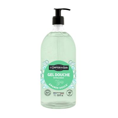 Le Comptoir du Bain Gel Douche Amande Douce 1 L - Flacon-Pompe 1000 ml