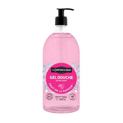 Le Comptoir du Bain Gel Douche Fruit de la Passion 1 L - Flacon-Pompe 1000 ml