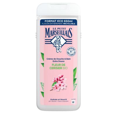 Gel Douche Fleur De Cerisier Le Petit Marseillais - Le Flacon De 650ml