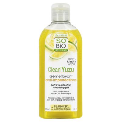 So'Bio &Eacute;tic Clean'Yuzu Gel Nettoyant Anti-Imperfections Bio 200ml