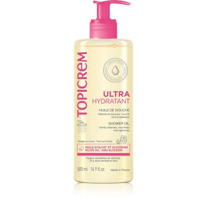 Huile De Douche Ultra-hydratante Topicrem - Le Flacon-pompe De 500ml