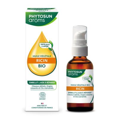 PHYTOSUN AROMS Huile v&eacute;g&eacute;tale de ricin Bio Flacon 50ml