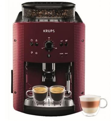 Machine &agrave; expresso &agrave; broyeur Rouge EA810770 KRUPS